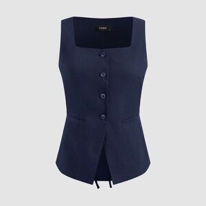 Cider vest WOVEN SQUARE NECK WAISTCOAT size XS